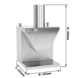 Currywurstschneider - 188 x 225 mm - mit 2 Klingen