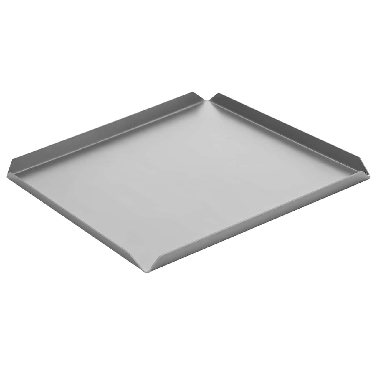 (5 Stück) Konditorei- & Präsentationsplatte aus Aluminium - 170x170x10mm - Silber