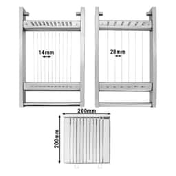 Kráječ na pralinky - 14 a 28 mm - vč. 2 rámů
