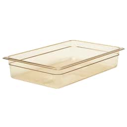 (6 kusů) CAMBRO | H-PAN™ Žáruvzdorné GN nádoby 1/1 - jantar - hloubka 100 mm