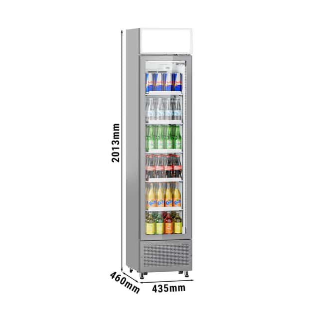 Getränkekühlschrank - 145 Liter - rahmenloses Design - 1 Glastür & Werbedisplay