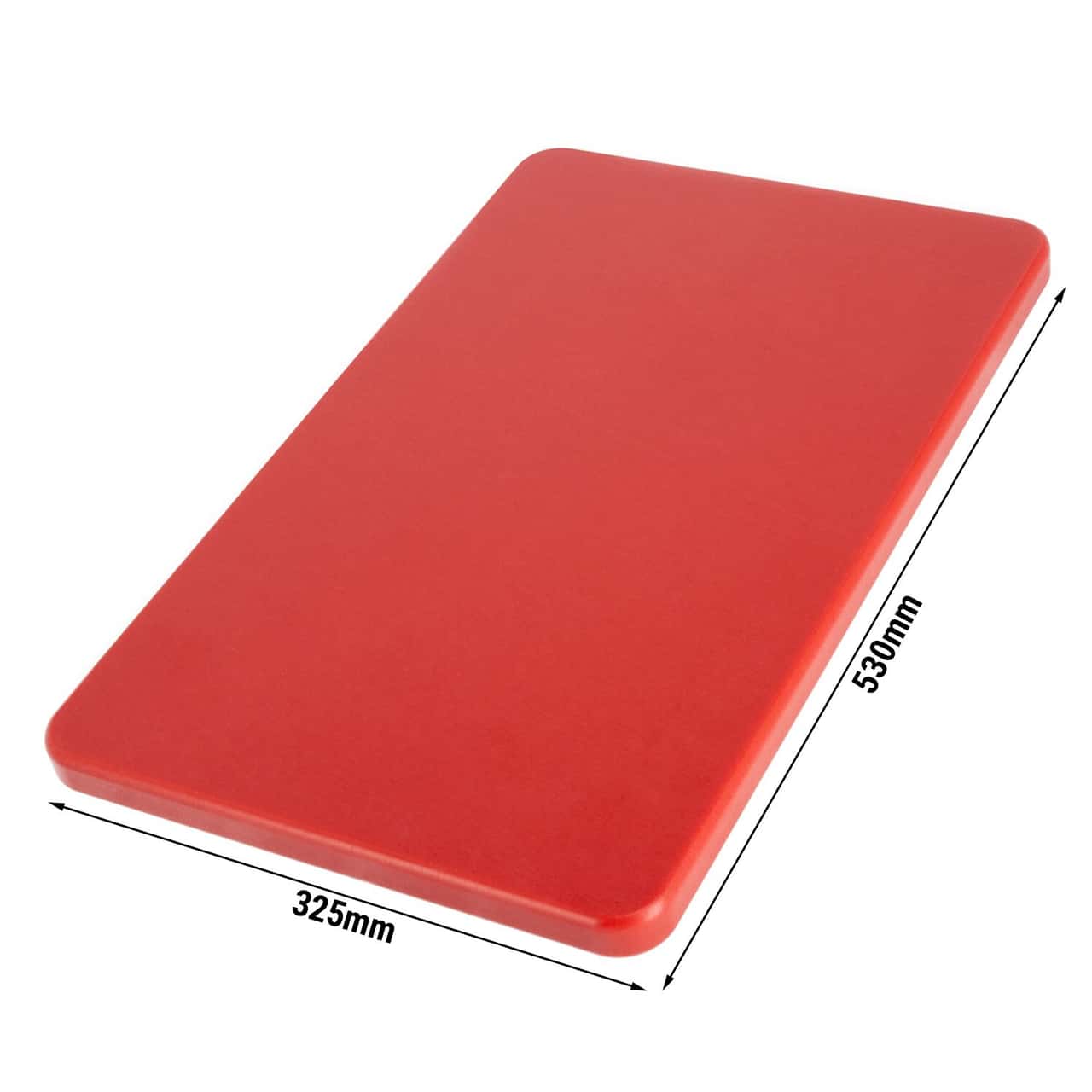 Schneidebrett - 325x530mm - Dicke 20mm - Rot