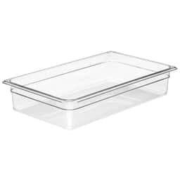 (6 Stück) CAMBRO | CAMWEAR® -  Polycarbonat GN-Behälter 1/1 - Clear - Tiefe 100 mm