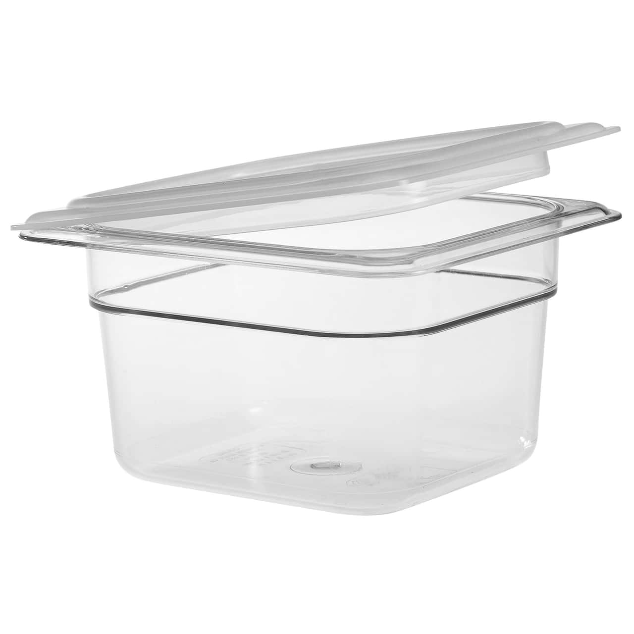 (6 Stück) CAMBRO | CAMWEAR® -  Polycarbonat GN-Behälter 1/6 - Clear - Tiefe 100 mm