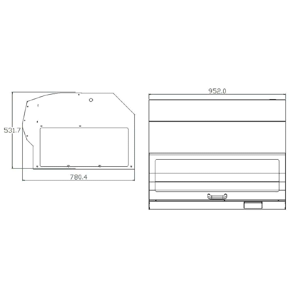 Brotschneidemaschine - Scheibendicke 3-40mm - 1,57 kW