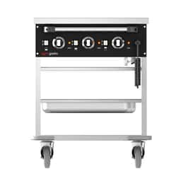 Bain-Marie Thermowagen - 3 x GN 1/1 - Beckentemperatur getrennt regelbar 