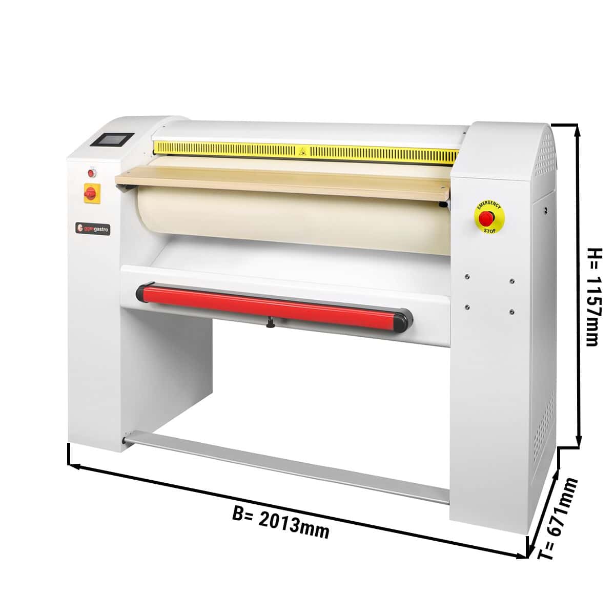 Elektro Wäschemangel 1600 mm - 40 kg/h