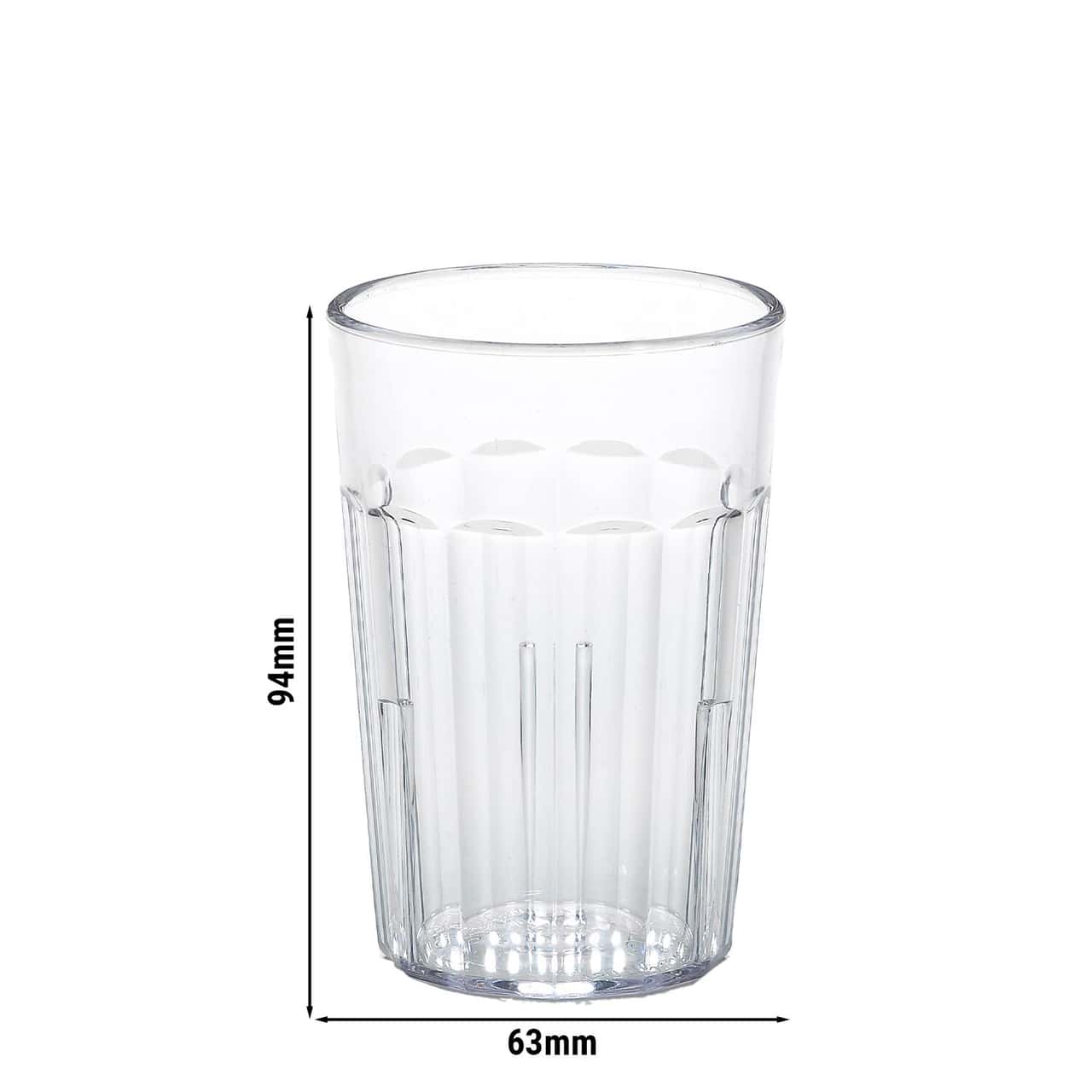 (36 Stück) CAMBRO | NEWPORT - Trinkbecher - 189 ml - BPA-Frei - Transparent