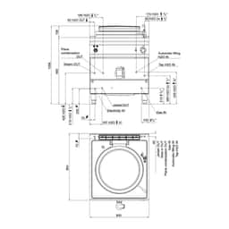 Plynový varný kotel - 150L - 20,9 kW - nepřímé vytápění