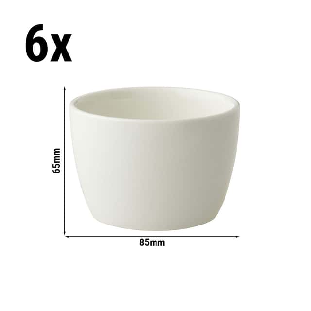 (6 Kusů) LUX - Mísa Maastricht - 180ml - Ø 85mm - slonovina