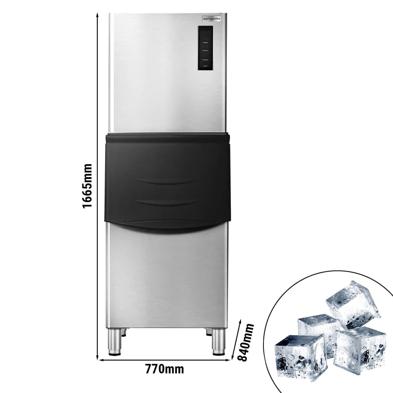 Eiswürfelbereiter - Würfel - 230 kg/24h