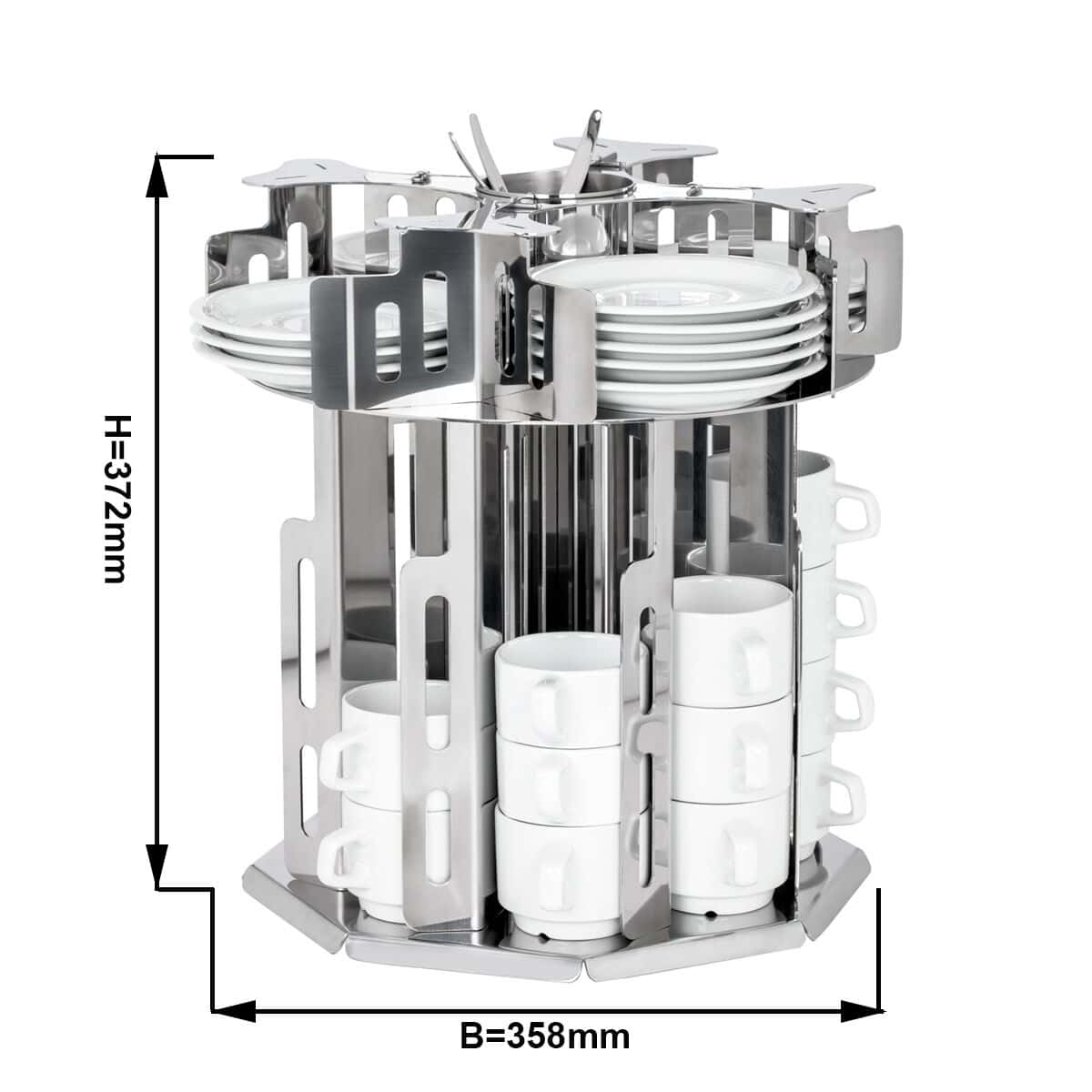 Saucer stand - rotating