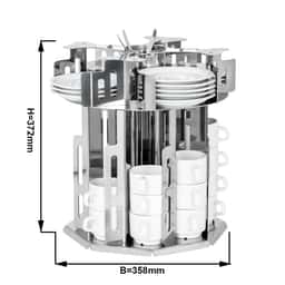 Saucer stand - rotating