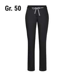 (6 Stück) KARLOWSKY | Damen Chinohose Modern-Stretch - Schwarz - Größe: 50