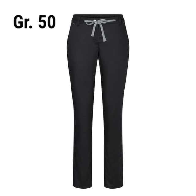 KARLOWSKY | Damen Chinohose Modern-Stretch - Schwarz - Größe: 50