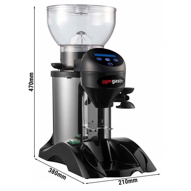 Kaffeemühle - Edelstahl Korpus - 1kg - 275 Watt - 77dB