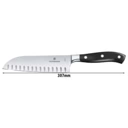 VICTORINOX | GRAND MAÎTRE - Santoku mit Kullenschliff - Klinge: 170mm