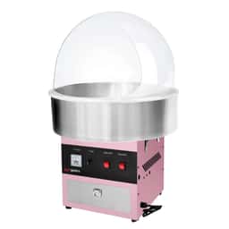 Zuckerwattemaschine - Ø 520mm - 950 Watt - Rosa - inkl. Spuckschutz