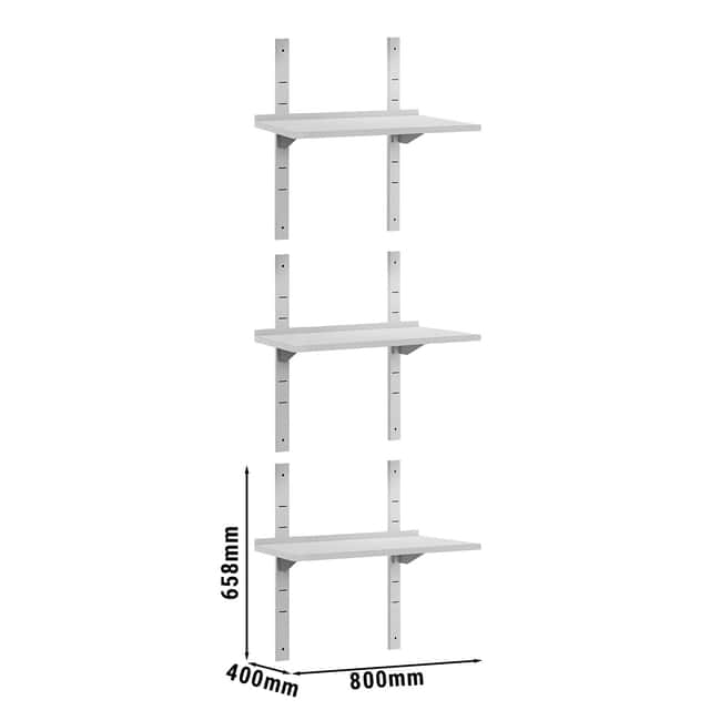 Wandborde ECO - 800x400mm - mit 3 Etagen