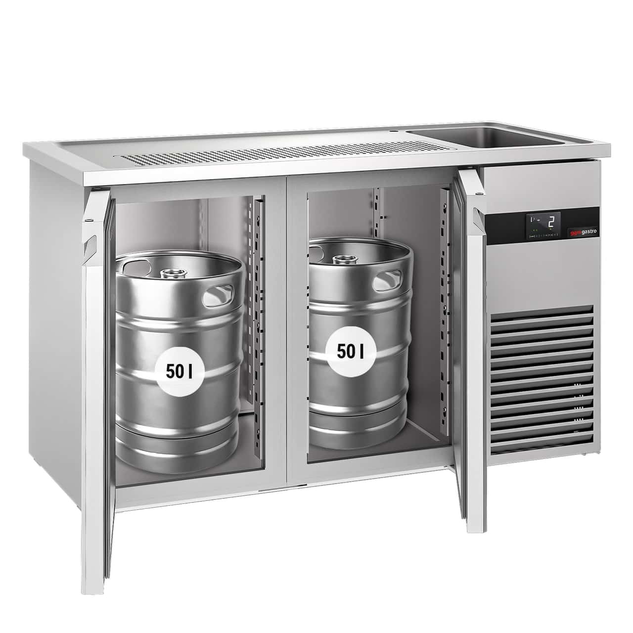 Biertheke PREMIUM - 1550x700mm - 2 Türen