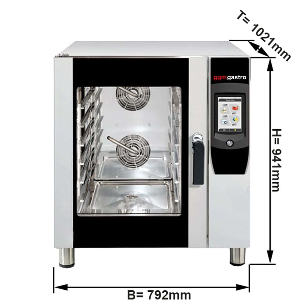 Bäckerei-Kombidämpfer - Touch - 6 x EN 60x40 - mit Waschsystem