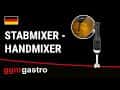 Stabmixer inkl. Mixstab 160mm - 280 Watt - Geschwindigkeit stufenlos regelbar