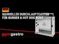 Durchlauftoaster - Manuell - für Burger & Hot Dog Buns