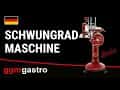 BERKEL | Schwungradmaschine Tribute  - Messer: Ø 300mm - Rot - inkl. Untergestell