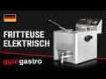 Elektro Fritteuse - 8 Liter - 3,25 kW - mit Ablasshahn