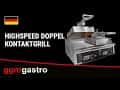 Highspeed Doppel-Kontaktgrill | Hamburger Grill - 12 kW - automatisch - Digitales Display