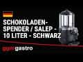 Schokoladenspender / Salep - 10 Liter - Schwarz