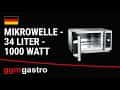 Mikrowelle - 34 Liter - 1 kW - Manuell