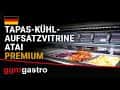 Tapas-Kühlvitrine Premium PLUS - 4x GN 1/3