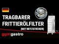 Tragbarer Frittierölfilter - 50 Liter/Minute - für max. 20 Liter Fritteusen