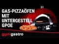 Gas Pizzaofen - Rot - 9x 25cm - Manuell