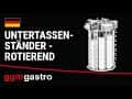 Tassen-/ & Untertassenspender - rotierend - Chrom