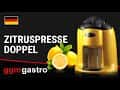 Elektrische Zitruspresse - 570 Watt - Gold (Doppel)