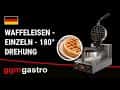 Waffeleisen - Einzeln - 1,3kW - 180° Drehung - mit Temperaturanzeige