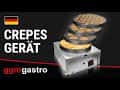 Gas Crêpes-Gerät - Form: Poffertjes