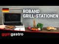 ROBAND | Kontaktgrill | Hamburger Grill - 3,1 kW - oben & unten glatt - Grillfläche: 500x275mm