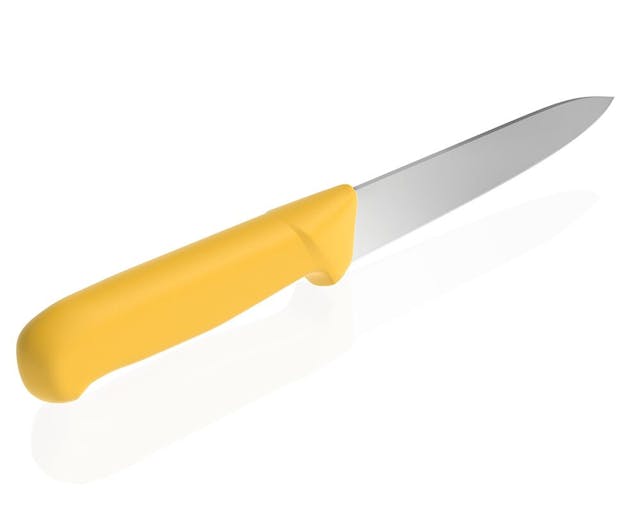 Tranžírovací nůž - 18 cm - žlutý