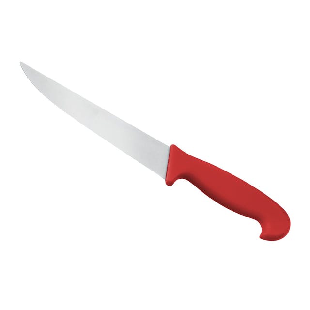 Špičatý nůž červený 18 cm