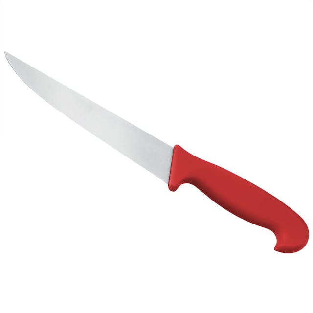 Špičatý nůž červený 21 cm