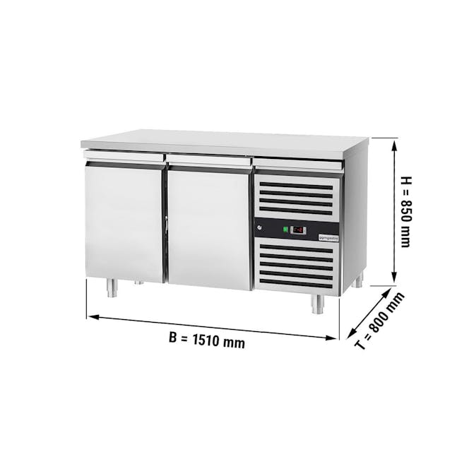 Bakery cooling table Premium - 1500x800mm - 2 doors