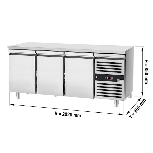 Bakery cooling table Premium - 2000x800mm - 3 doors
