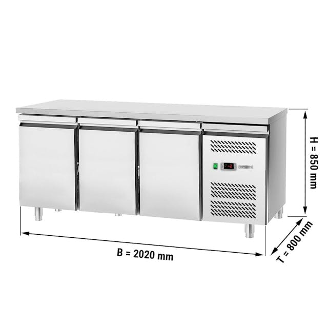 Bakery Refrigerated counter Eco - 2000x800mm - with 3 doors