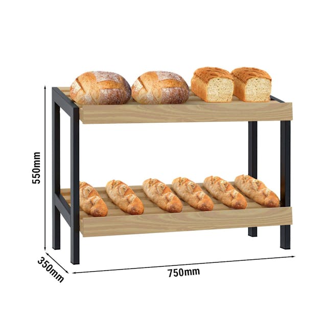 Bread shelf - 700mm - with 2 shelves