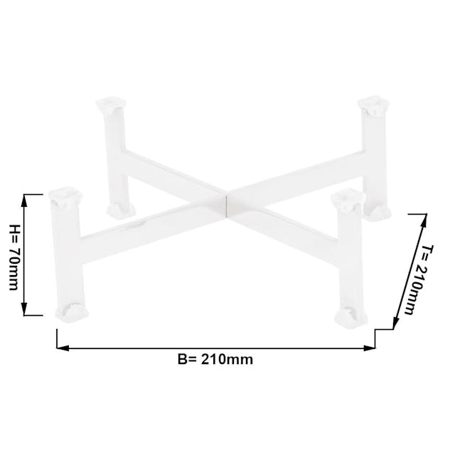 Buffet stand - height: 70 mm - White
