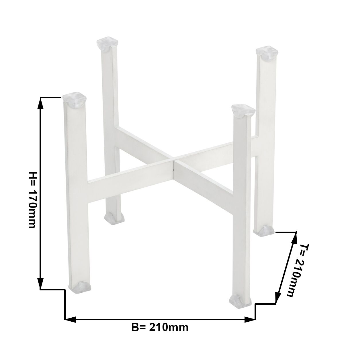 Buffet stand - height: 17 cm White