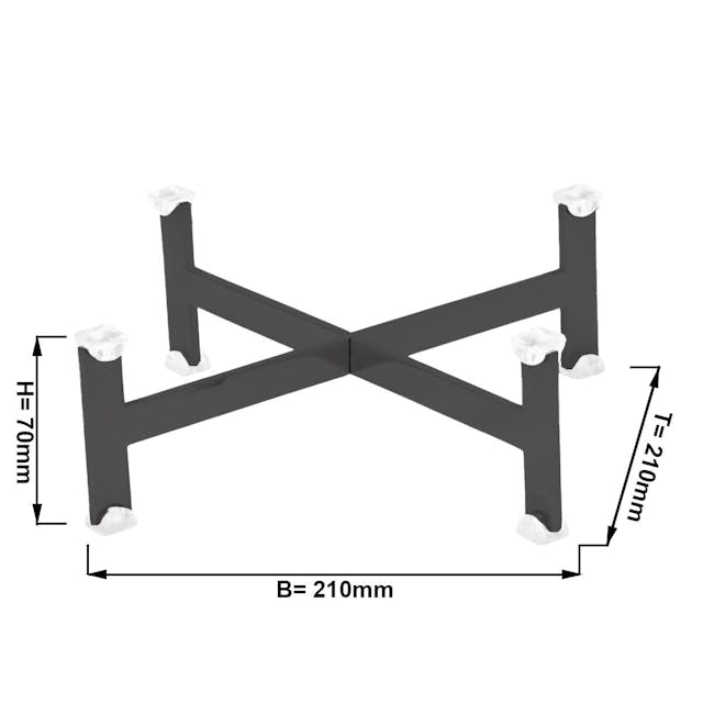 Buffet stand - height: 70 mm - Black